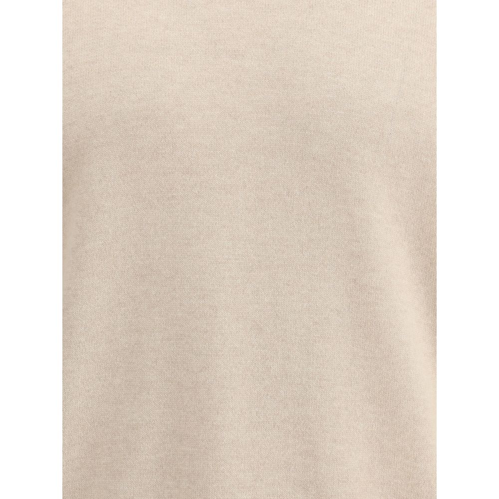 Brunello Cucinelli Beige Cashmere Sweater - immagine 3