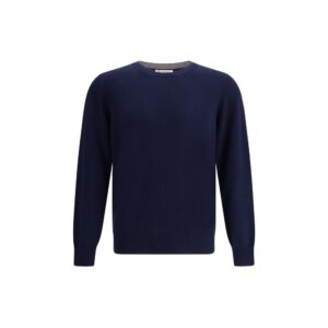 Brunello Cucinelli Blue Cashmere Sweater
