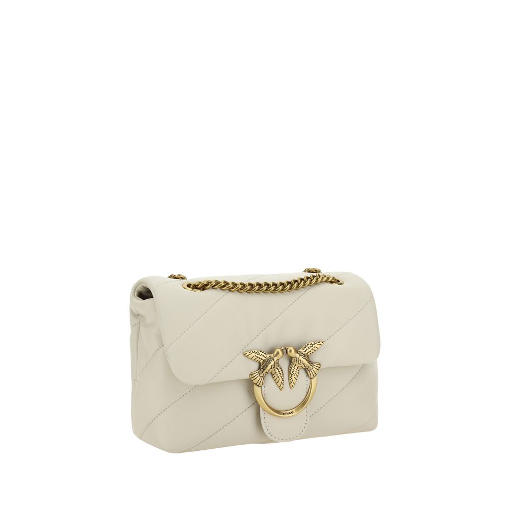 PINKO White Calf Leather Bos Taurus Shoulder Bag - immagine 2