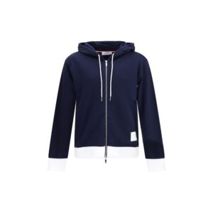 Thom Browne Blue Cotton Sweatshirt