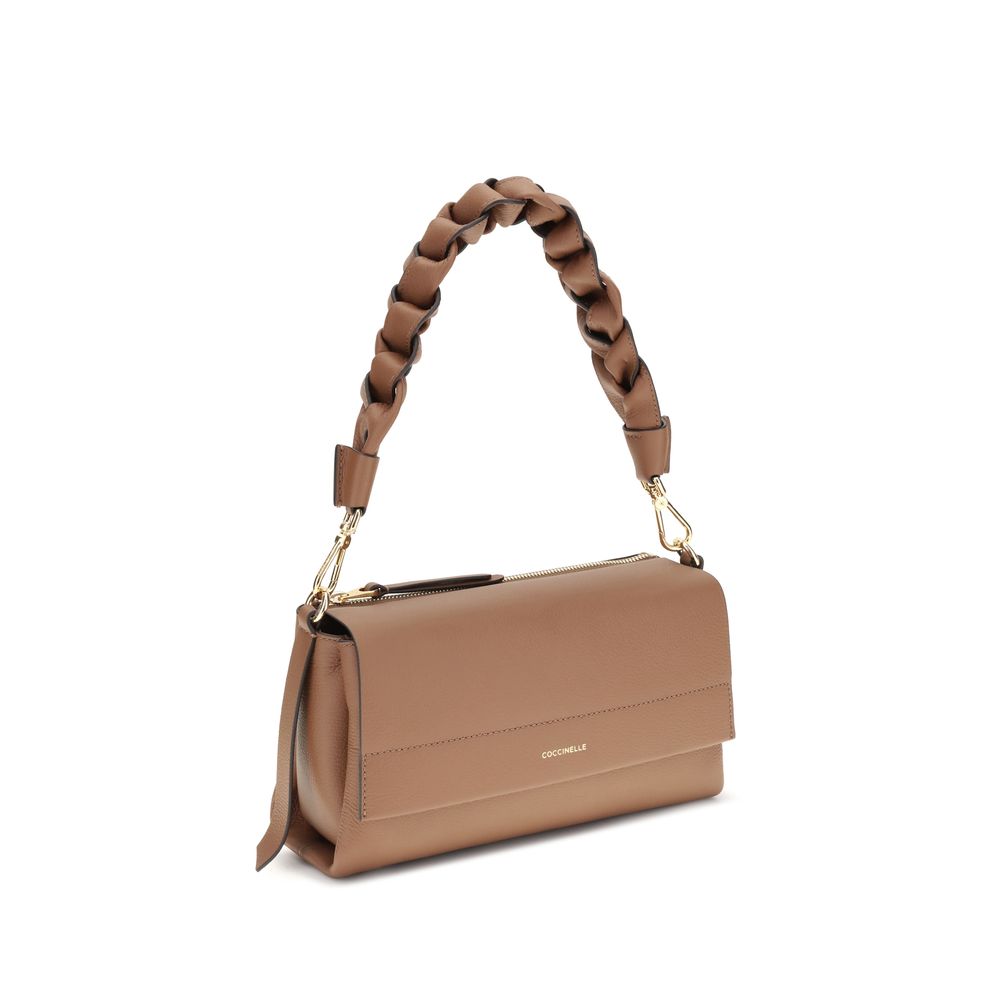 Coccinelle Beige Calf Leather Bos Taurus Shoulder Bag - immagine 2