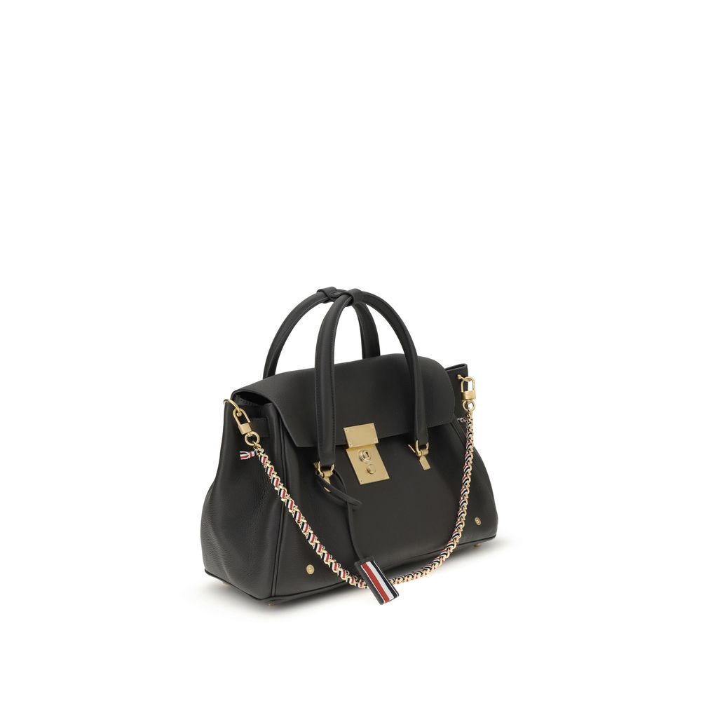 Thom Browne Gray Calf Leather Bos Taurus Handbag - immagine 2