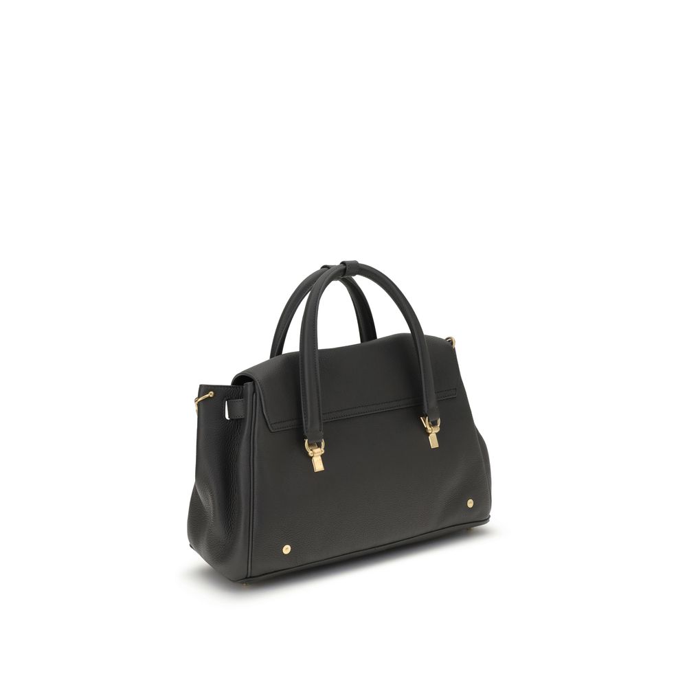Thom Browne Gray Calf Leather Bos Taurus Handbag - immagine 3