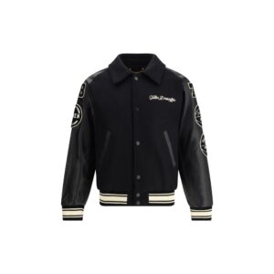 Golden Goose Black Wool Oves Aries Bomber