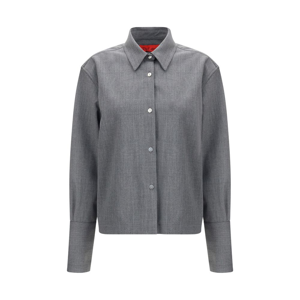 The Latest Gray Wool Oves Aries Shirt