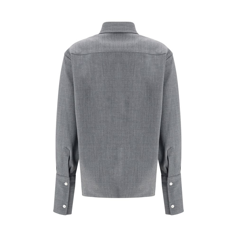 The Latest Gray Wool Oves Aries Shirt - immagine 2