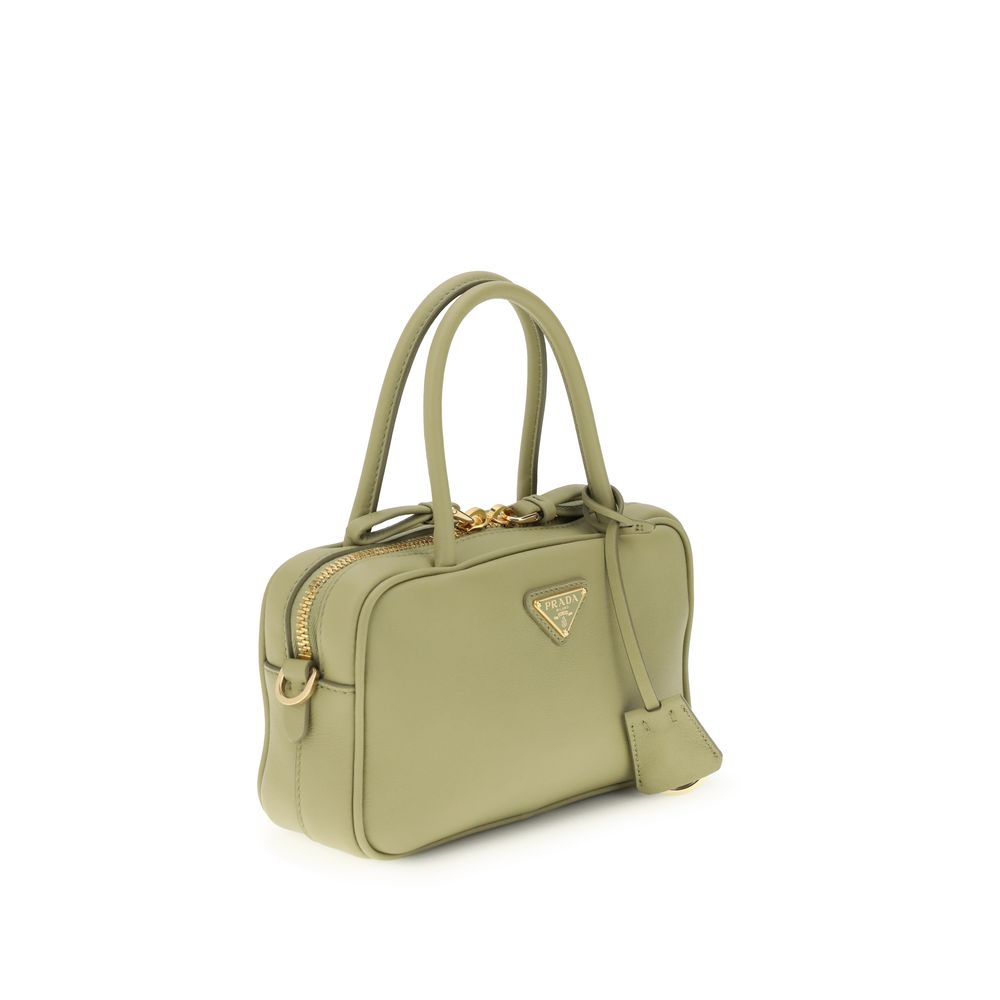 Prada Bicolor Calf Leather Bos Taurus Handbag - immagine 2