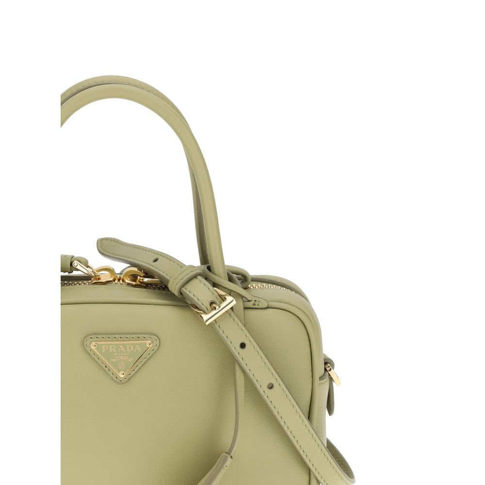 Prada Bicolor Calf Leather Bos Taurus Handbag - immagine 4