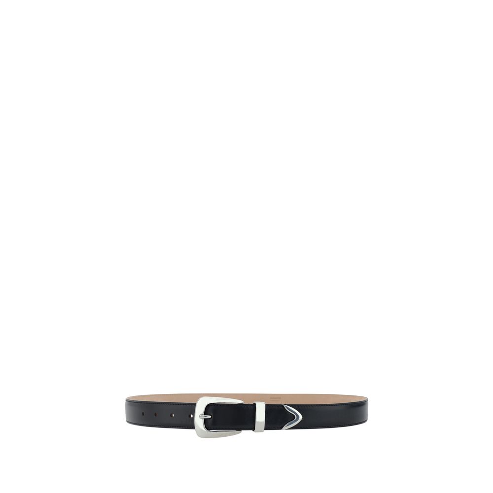 Khaite Black Calf Leather Bos Taurus Regular Belt - immagine 4
