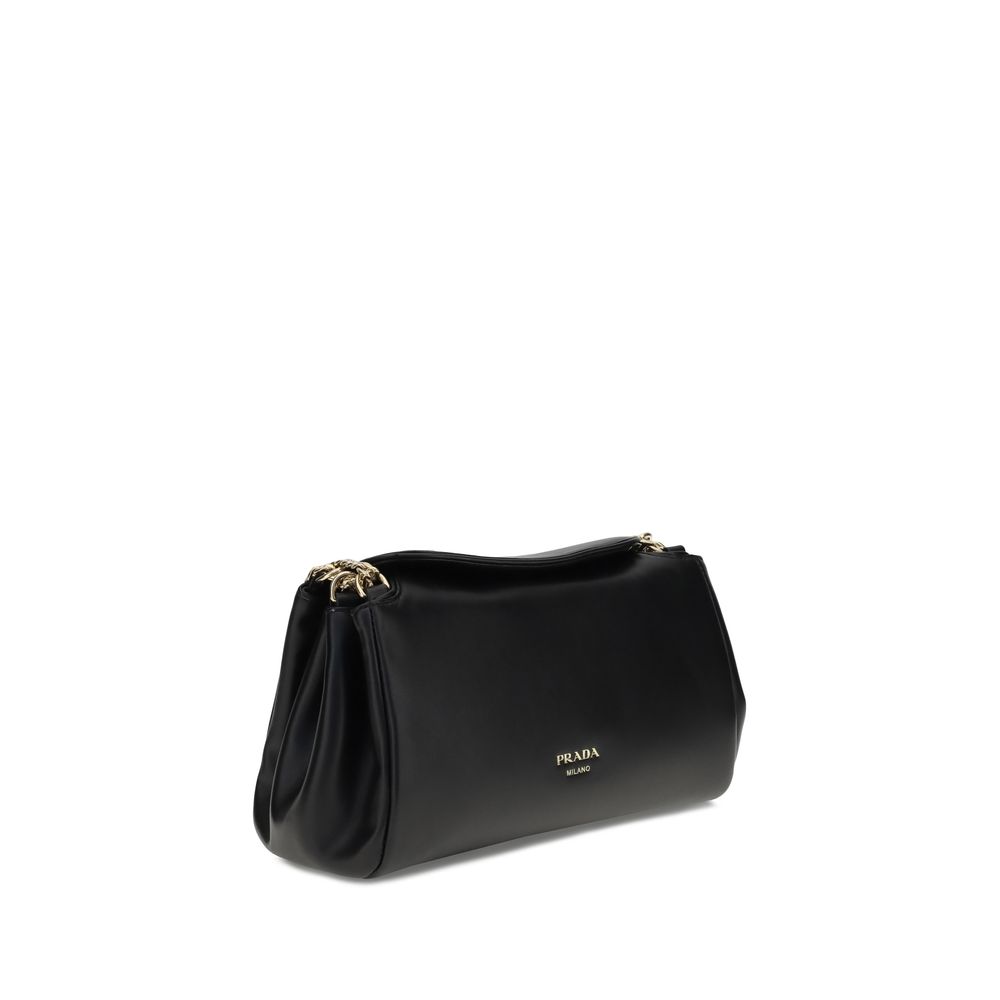 Prada Black Calf Leather Bos Taurus Shoulder Bag - immagine 2