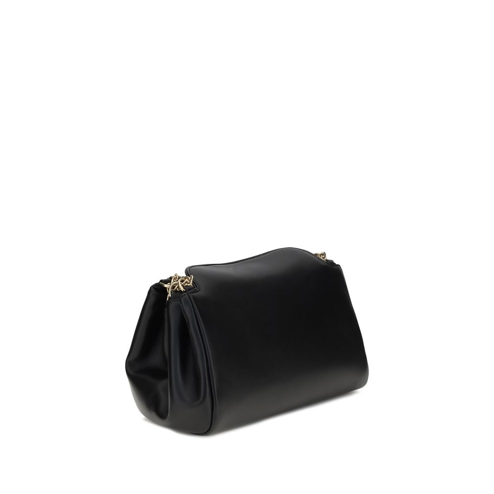 Prada Black Calf Leather Bos Taurus Shoulder Bag - immagine 3
