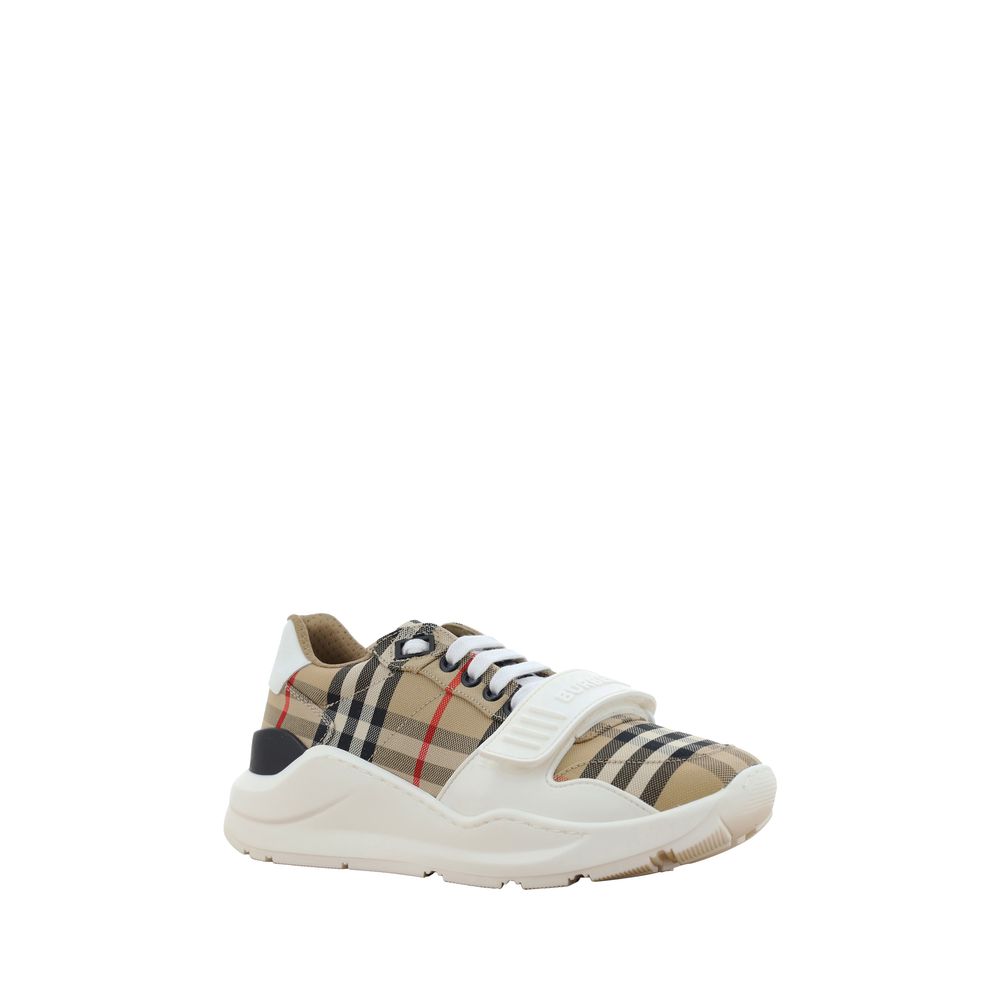 Burberry Beige Cotton Athletic Sneakers - immagine 2