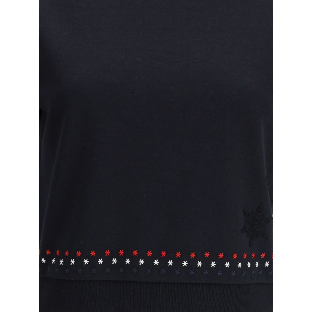 Thom Browne Black Cotton T-Shirt - immagine 3