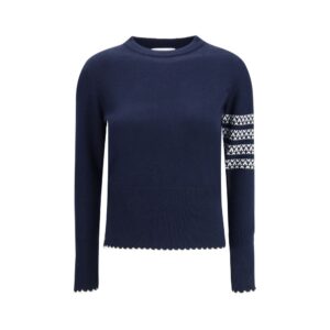 Thom Browne Blue Wool Oves Aries Sweatshirt