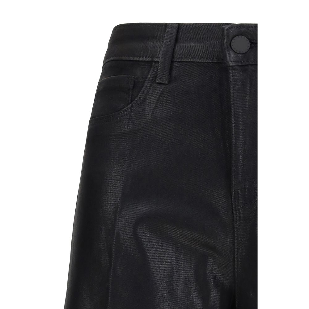 L'Agence Black Cotton Jeans Denim - immagine 3