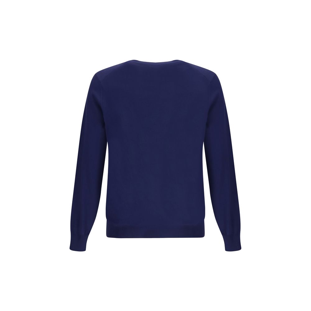 Brunello Cucinelli Blue Wool Oves Aries Sweatshirt - immagine 2