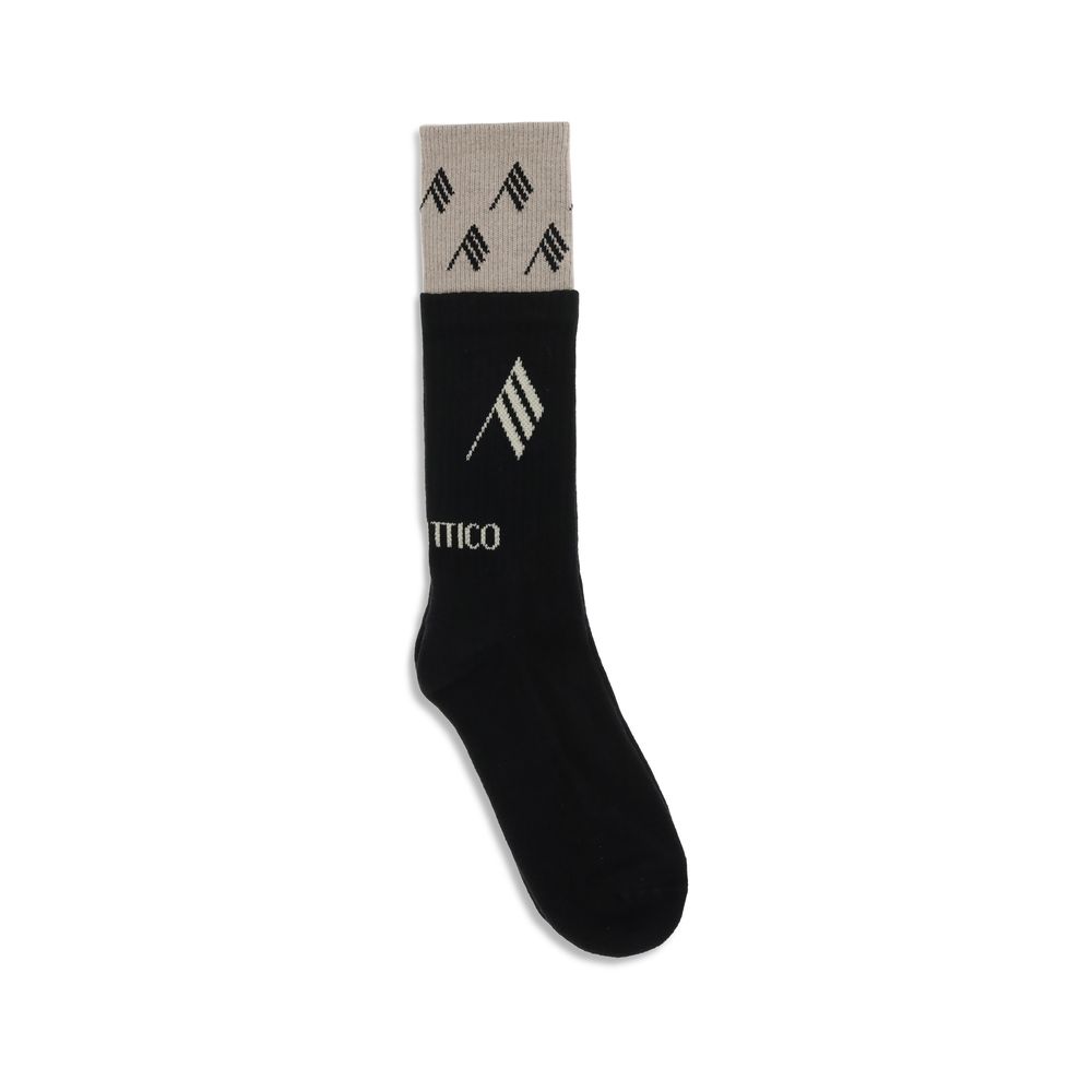 The Attico Black Cotton Socks - immagine 2
