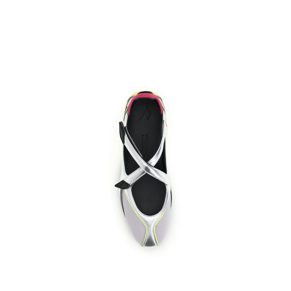 The Attico Silver Polyurethane Ballet Flats - immagine 4