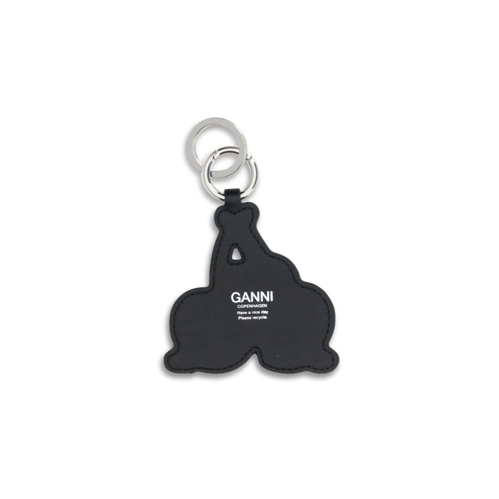Ganni Multicolor Recycled Leather Keychain - immagine 2