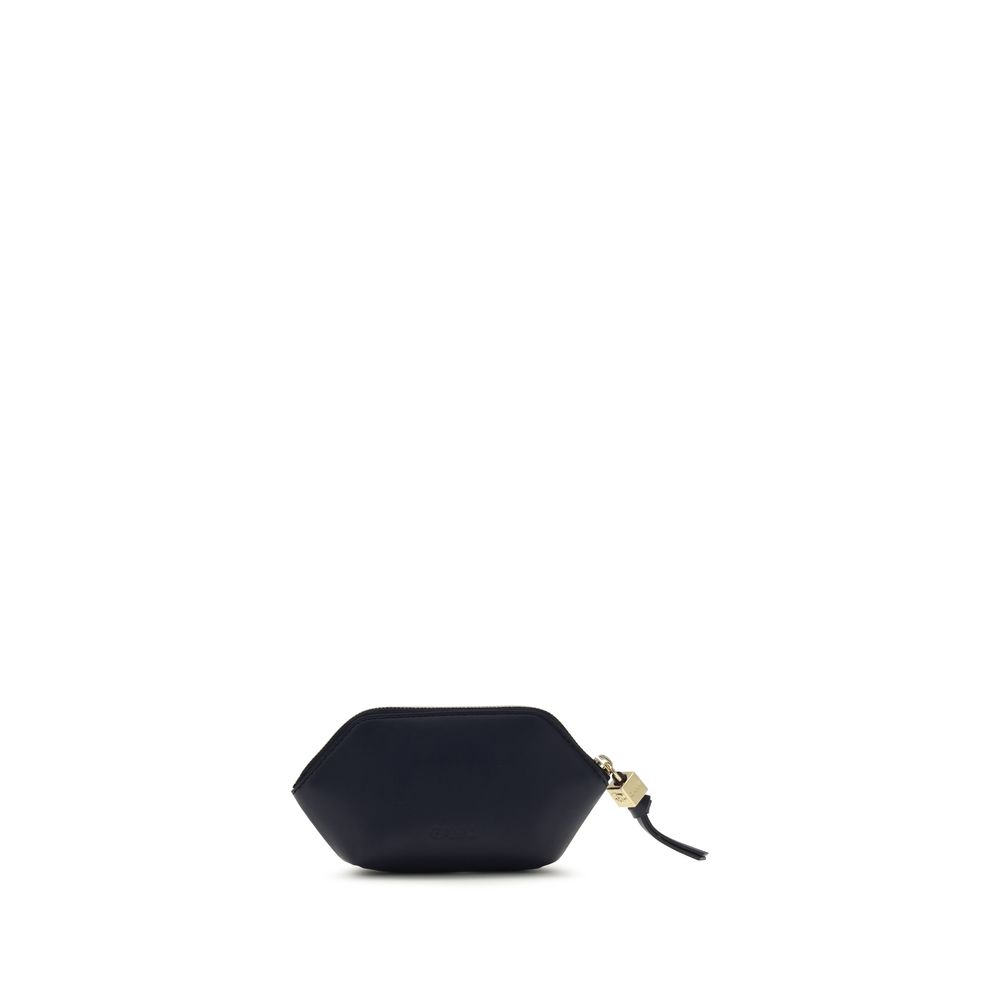 Ganni Black Recycled Leather Wallet - immagine 2