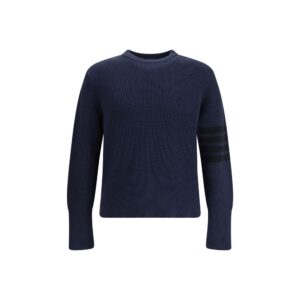Thom Browne Blue Cotton Sweatshirt