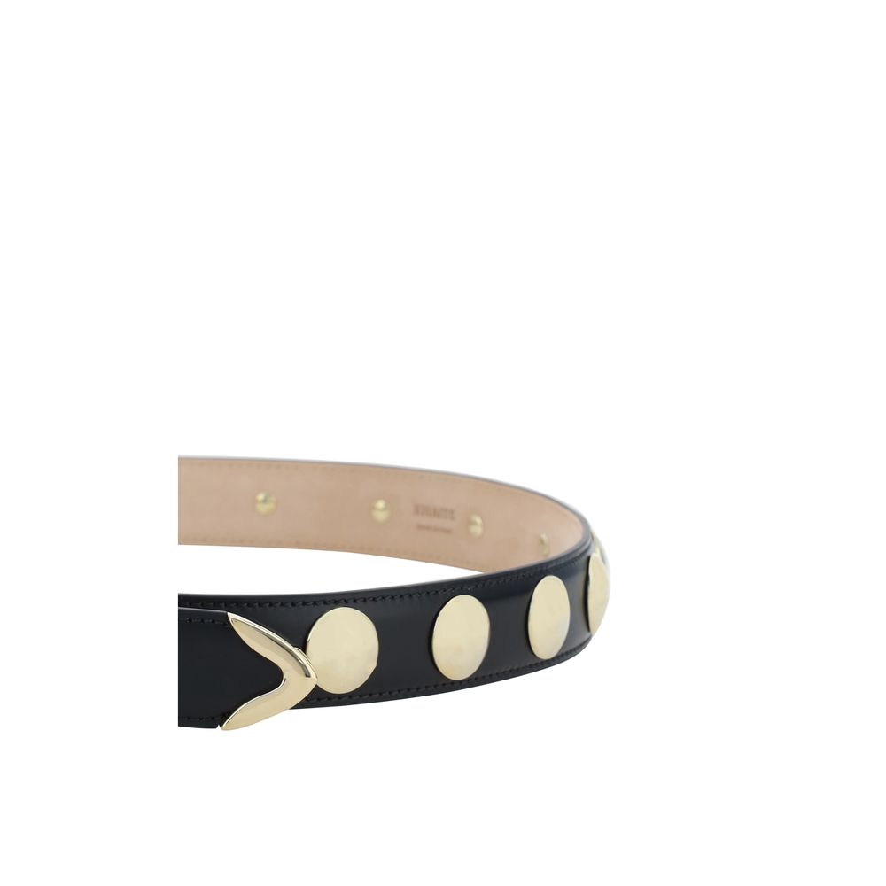 Khaite Black Calf Leather Bos Taurus Regular Belt - immagine 3