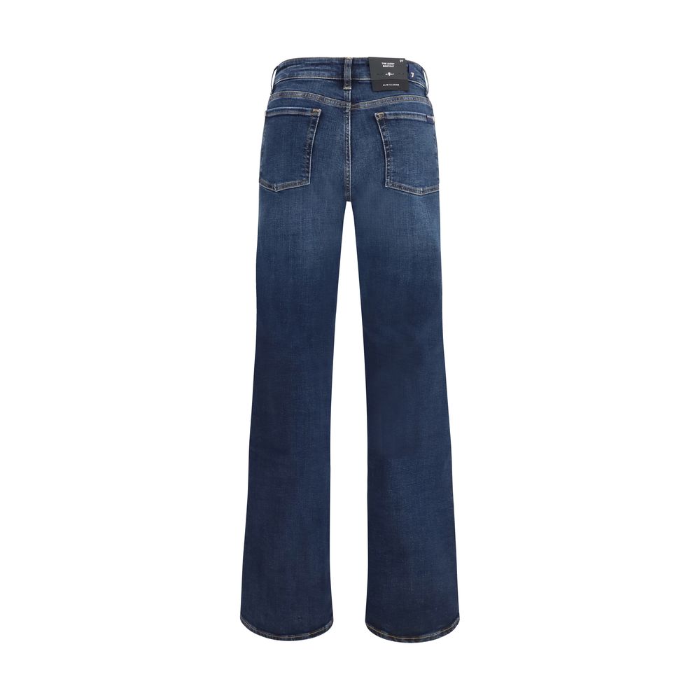7FOR Blue Cotton Bootcut Jeans - immagine 2