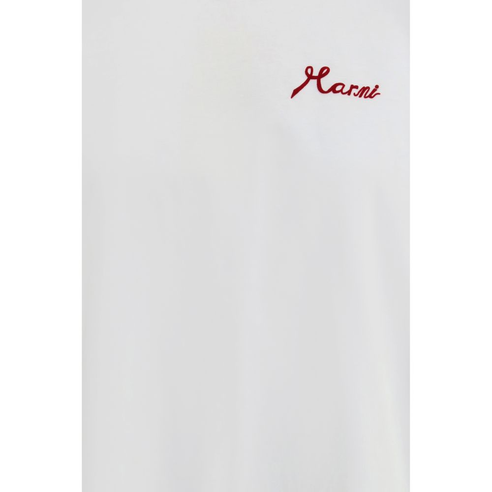 Marni White Cotton T-Shirt - immagine 3