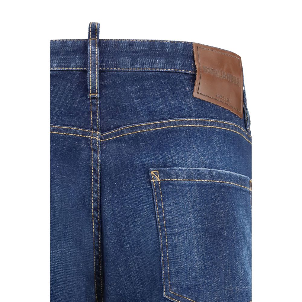 Dsquared² Blue Cotton Slim Fit Jeans - immagine 3