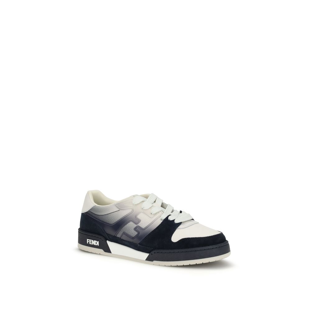 Fendi Multicolor Calf Leather Bos Taurus Low Top Sneakers - immagine 2