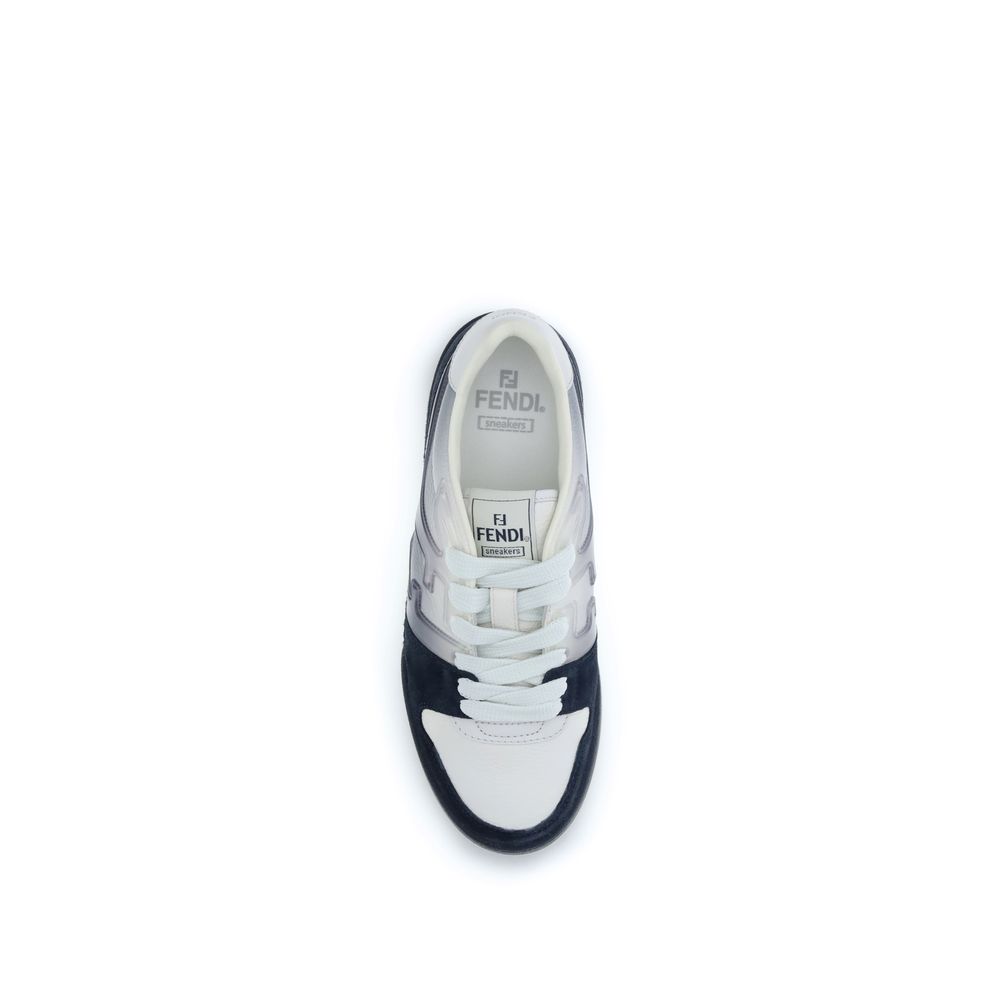 Fendi Multicolor Calf Leather Bos Taurus Low Top Sneakers - immagine 4