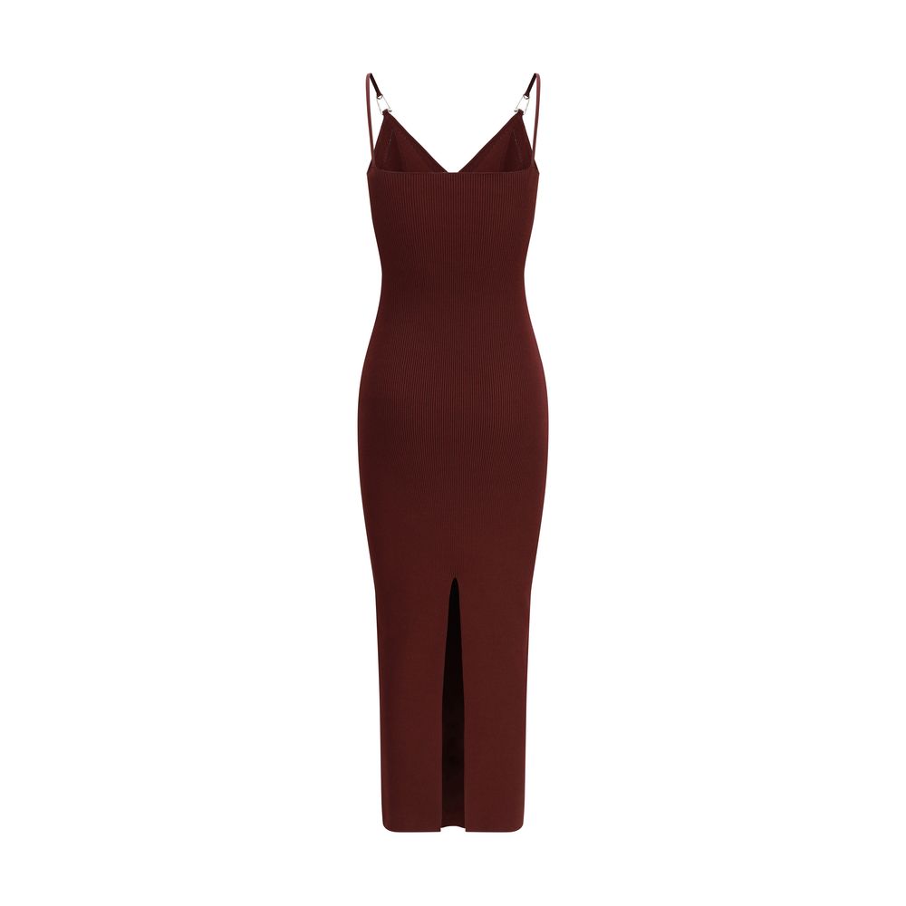 Versace Bordeaux Viscose Casual Dress - immagine 2