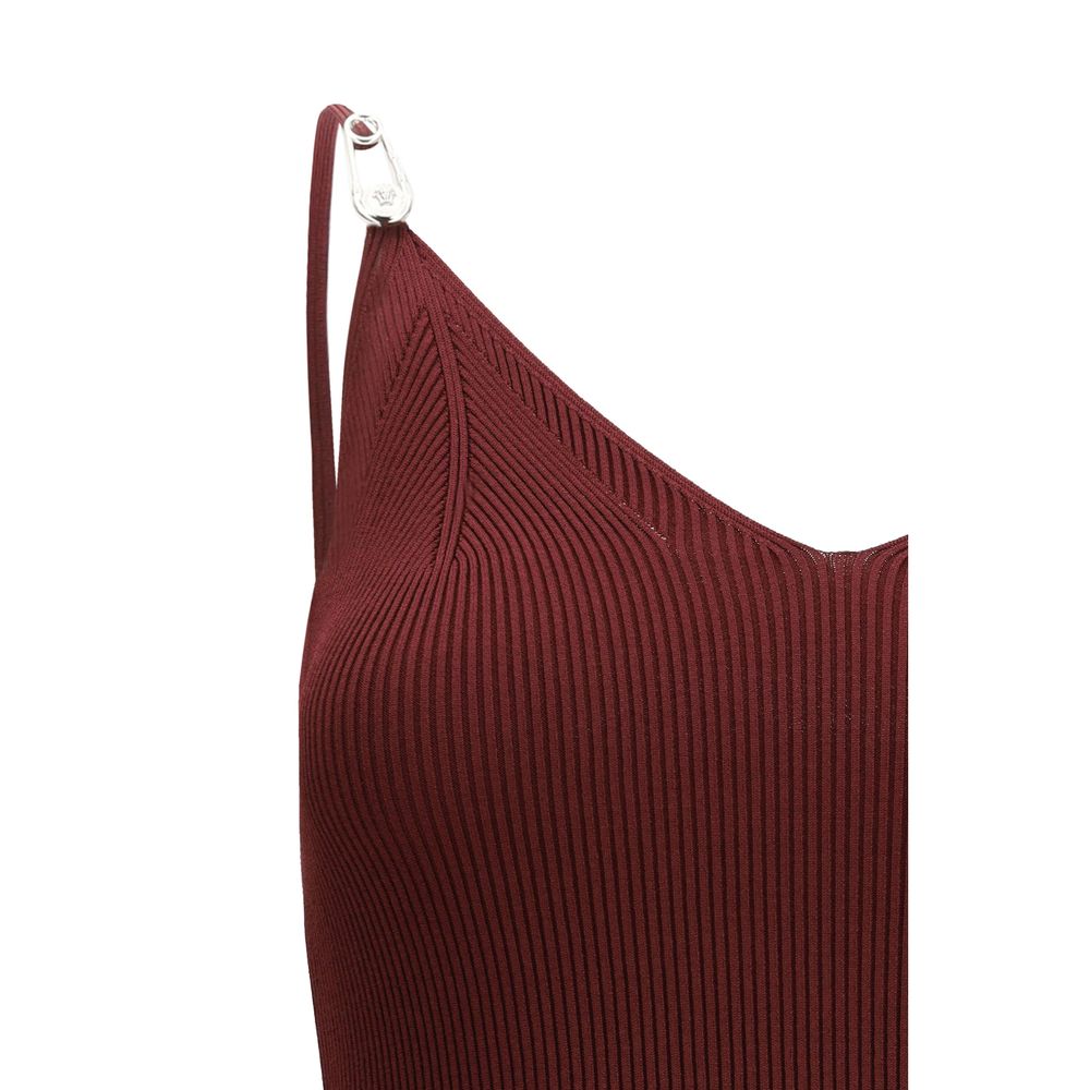Versace Bordeaux Viscose Casual Dress - immagine 3
