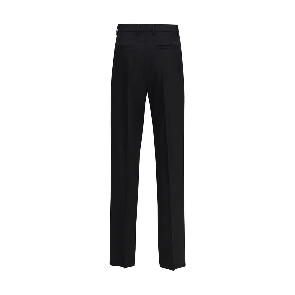 Versace Black Wool Oves Aries Dress Pants - immagine 2