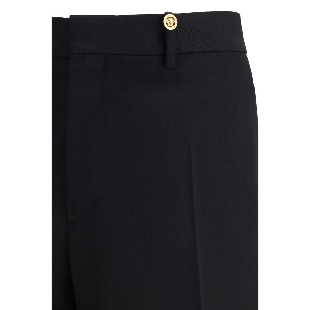 Versace Black Wool Oves Aries Dress Pants - immagine 3