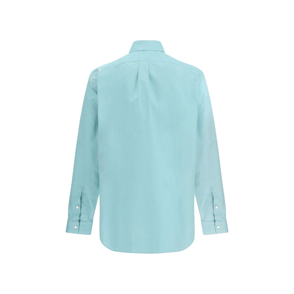 Fendi Blue Cotton Dress Shirt - immagine 2