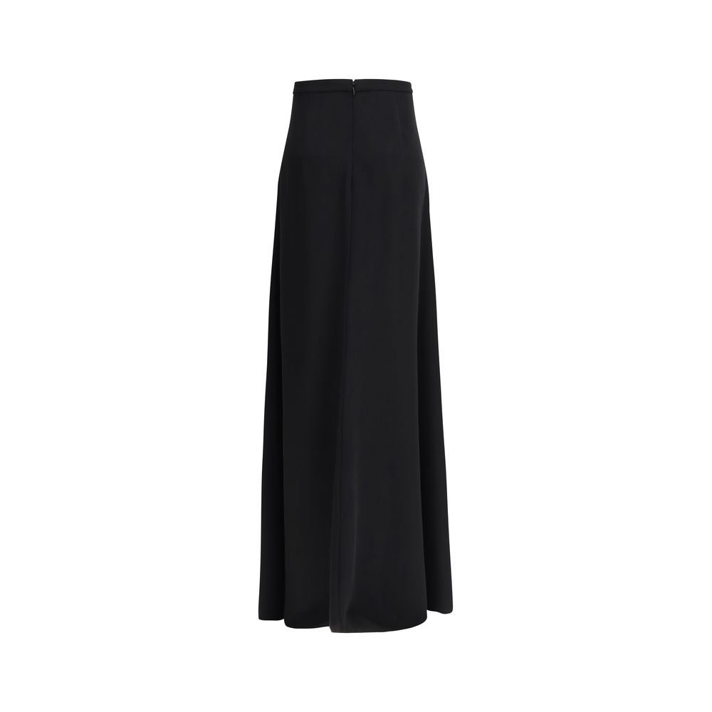 Valentino Garavani Black Silk Long Skirt - immagine 2