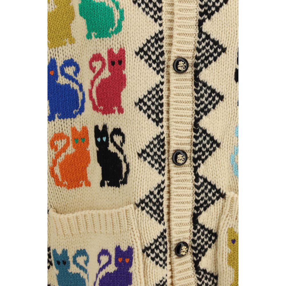 Valentino Garavani Multicolor Wool Cardigan - immagine 3