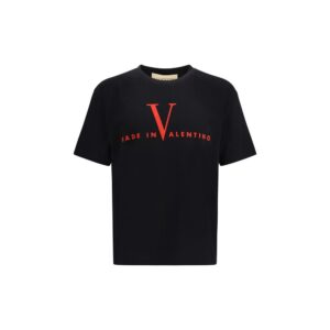 Valentino Garavani Black Cotton T-Shirt
