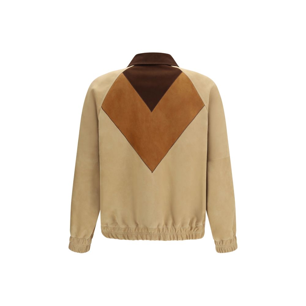 Valentino Garavani Brown Goatskin Biker Jacket - immagine 2