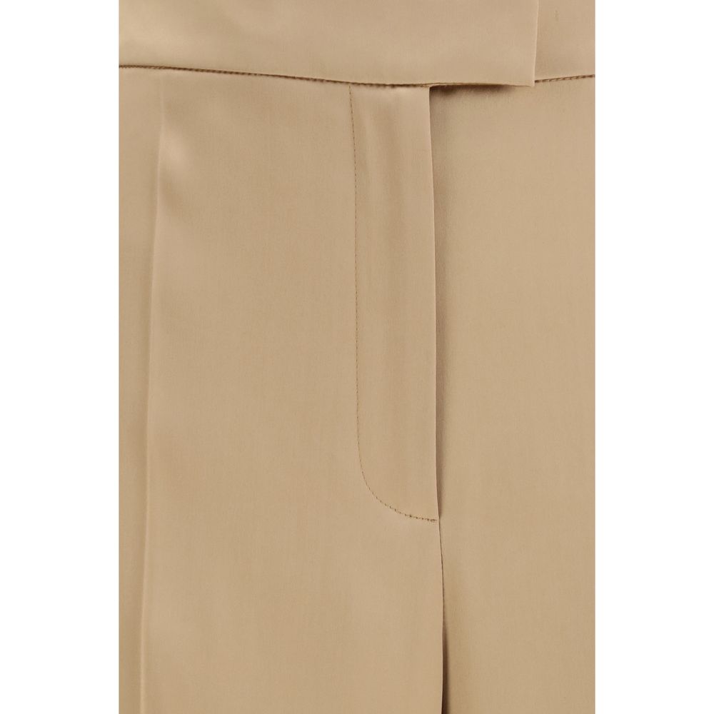 Valentino Garavani Beige Silk Dress Pants - immagine 3