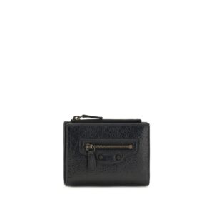 Balenciaga Black Lamb Ovis Aries Aries Wallet