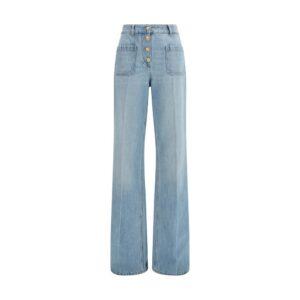 Valentino Garavani Blue Cotton Jeans Denim