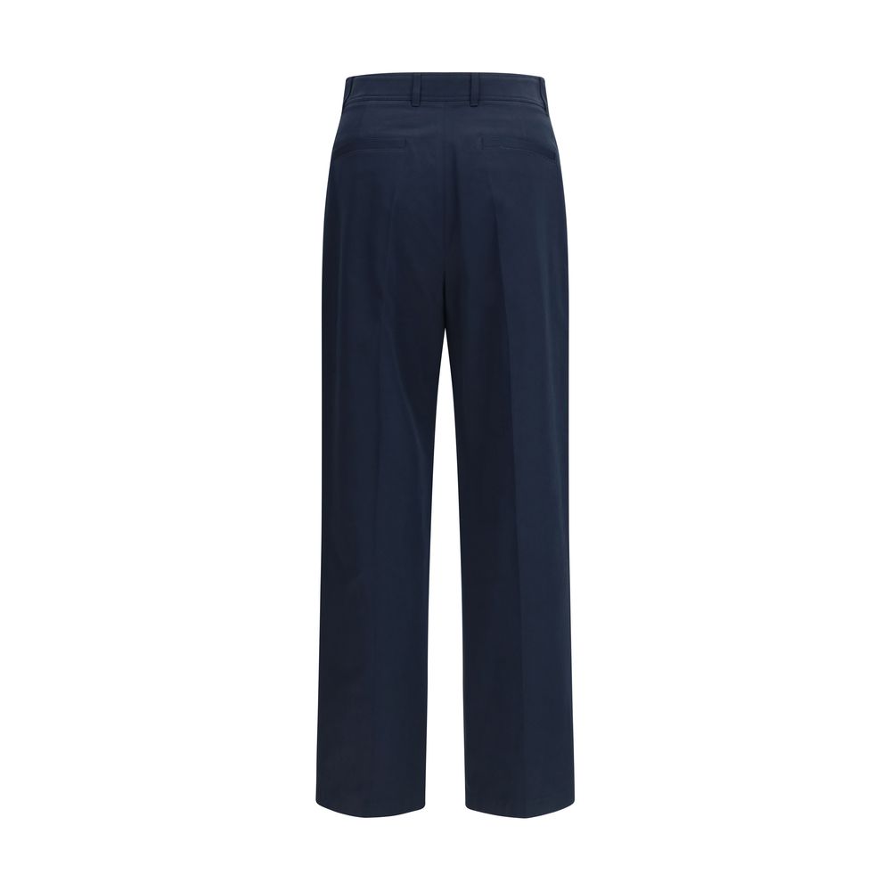 Valentino Garavani Blue Cotton Casual Pants - immagine 2