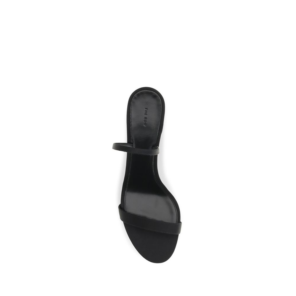 The Row Black Calf Leather Bos Taurus Strap-On Sandals - immagine 4