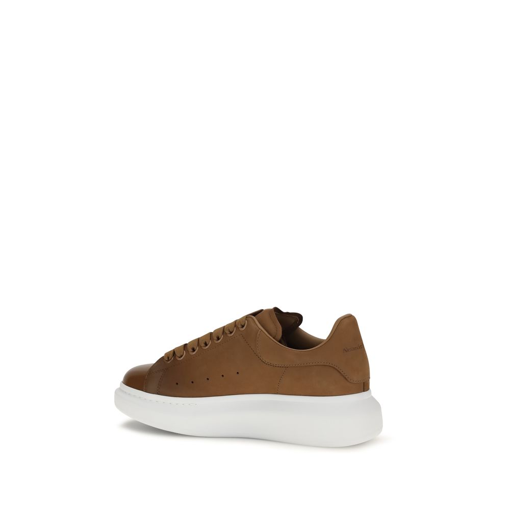 Alexander McQueen Brown Calf Leather Bos Taurus Chunky Sneakers - immagine 3