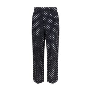 Valentino Garavani Black Silk Cropped Pants