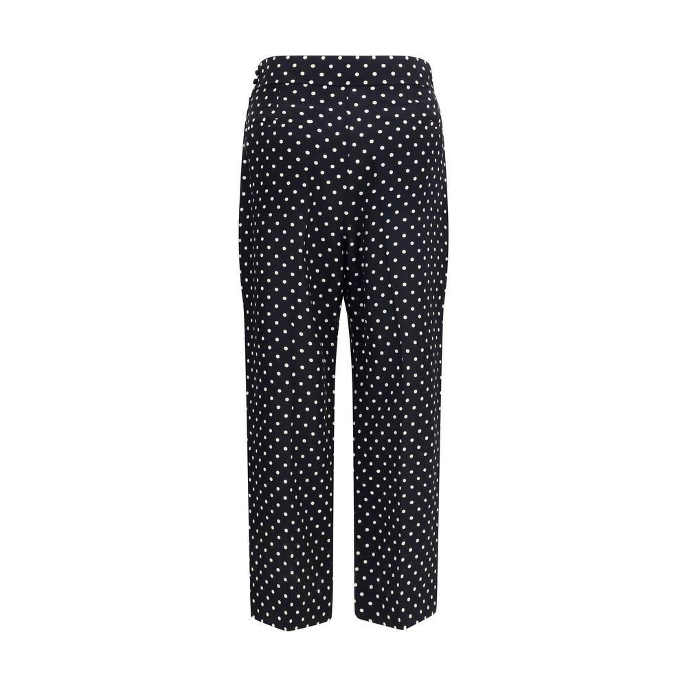 Valentino Garavani Black Silk Cropped Pants - immagine 2