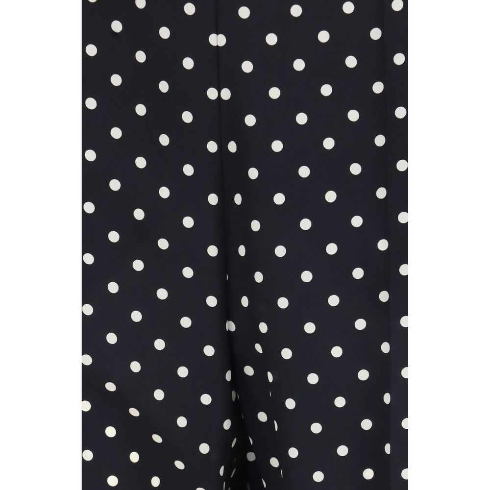 Valentino Garavani Black Silk Cropped Pants - immagine 3