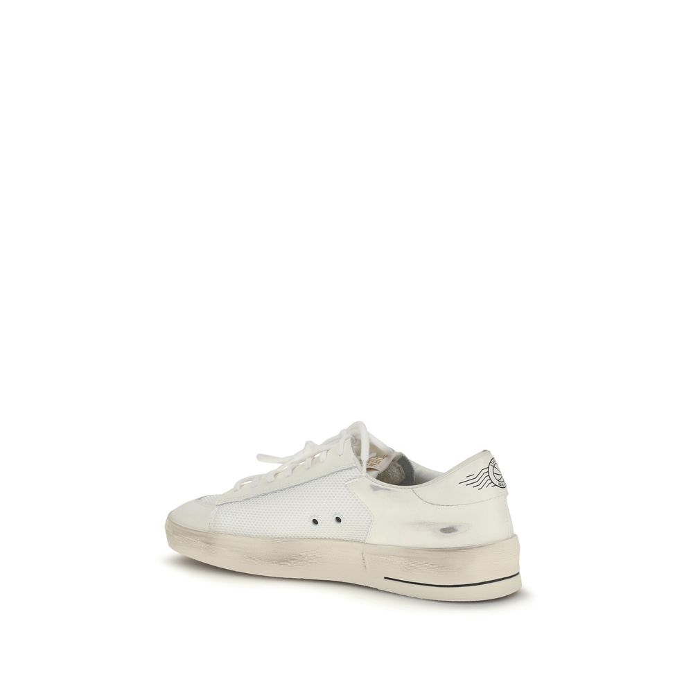 Golden Goose White Calf Leather Bos Taurus Sneakers - immagine 3